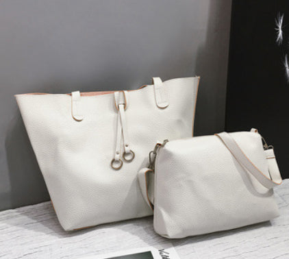 Womens Fashion Ribbon Shoulder Bag Two-Piece Set