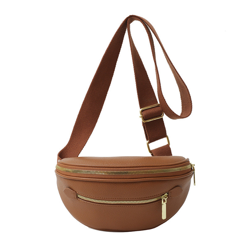 Retro Solid-Color Minimalist Womens Shoulder Bag