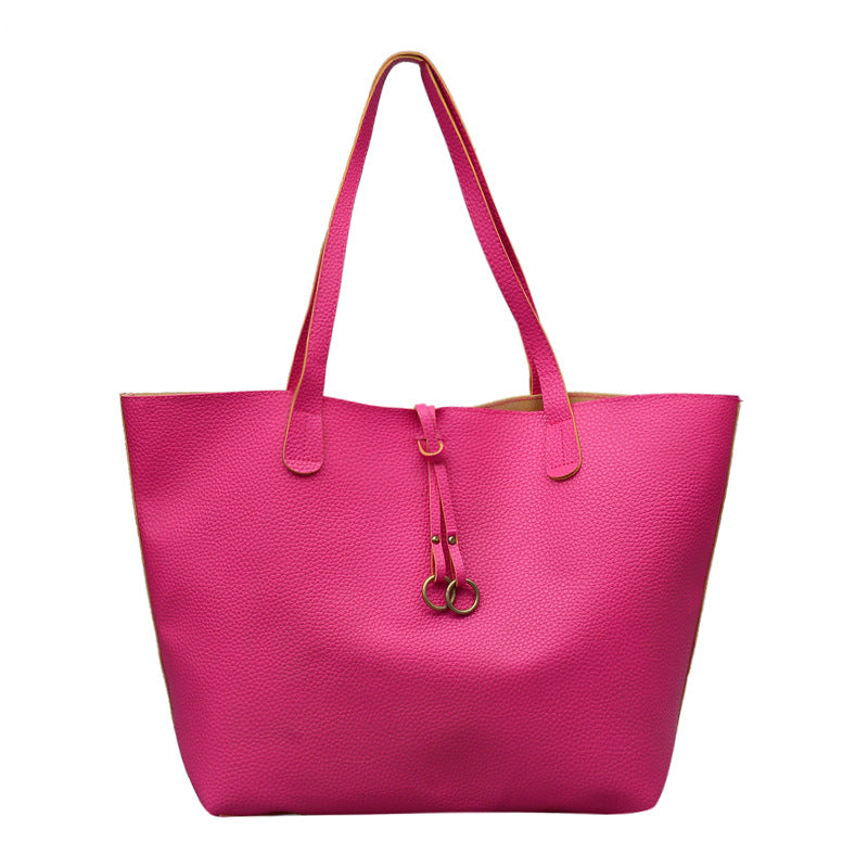 Womens Fashion Ribbon Shoulder Bag Two-Piece Set