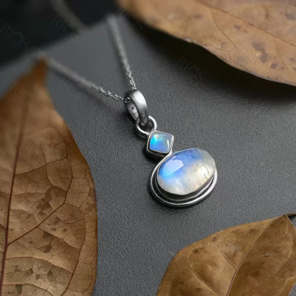 Geometric Gemstone Pendant Necklace Stylish And Unique