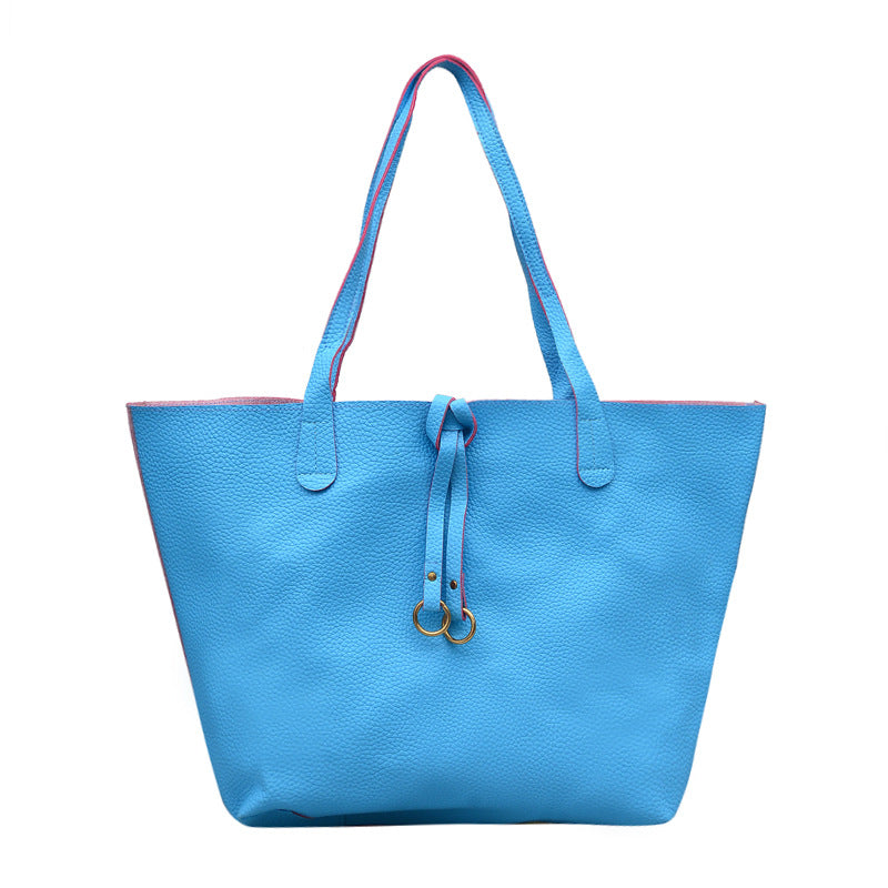 Womens Fashion Ribbon Shoulder Bag Two-Piece Set