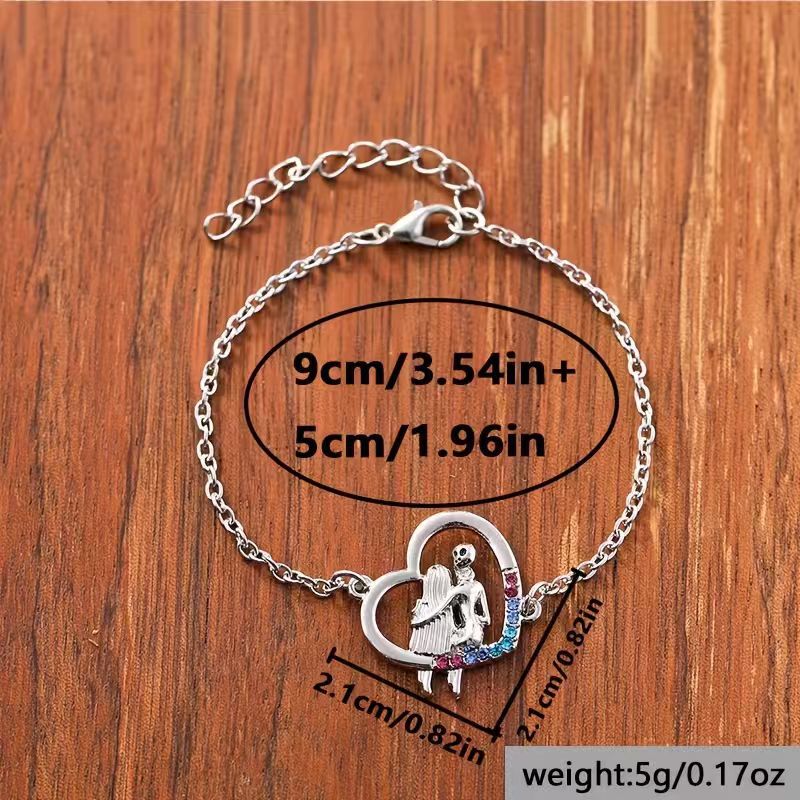 Love-themed Couples Embrace Bracelet