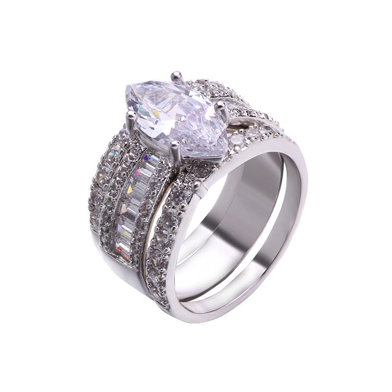 Golden Ring Set Trendy And Fashionable Ring