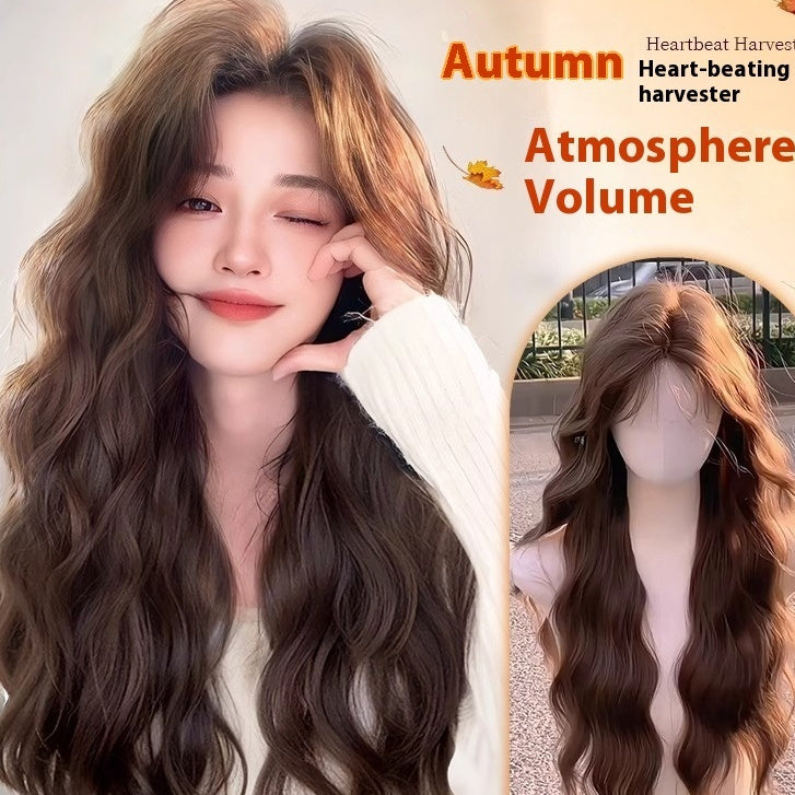 Wig Female Full-head Wig Artificial Hair Natural Long Curly Hair