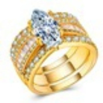 Golden Ring Set Trendy And Fashionable Ring