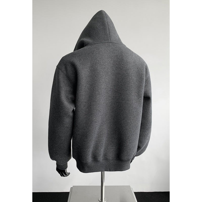 Casual Cropped Patchwork Cardigan Hoodie