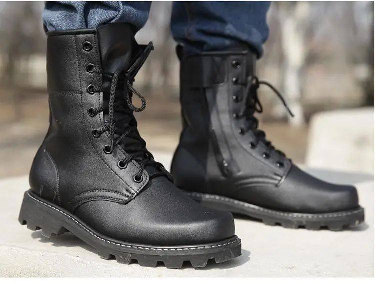 Military Steel-Toe Work Safety Shoes, Tactical Combat Boots