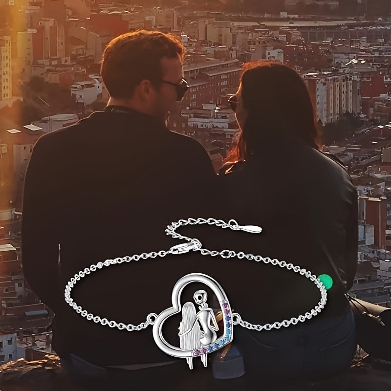 Love-themed Couples Embrace Bracelet