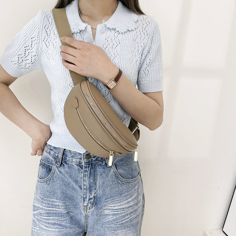 Retro Solid-Color Minimalist Womens Shoulder Bag